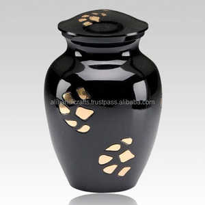 Custom Pet Cremation <b>Urn</b> Teal Color <b>Cat</b> Design with Customise Text Ali Handicrafts Indian Wholesale Supplier - Product Image 3