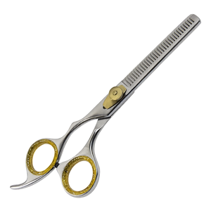 Professional Hair Thinning Scissors 6.5 Inch Gold & Silver Stainless Steel Barber Thinning <b>Shears</b> Salon Texturizing <b>Tool</b> - Product Image 1