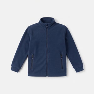 Veste polaire à col montant pour homme, vêtement d'hiver décontracté, veste d'entraînement en molleton polaire zippée pour homme, vestes d'échauffement d'hiver en molleton bouclette - Product Image 4