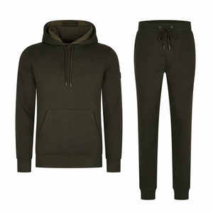 Survêtement personnalisé avec logo pour hommes, vente chaude, coupe ajustée, en coton, toutes tailles. - Product Image 1