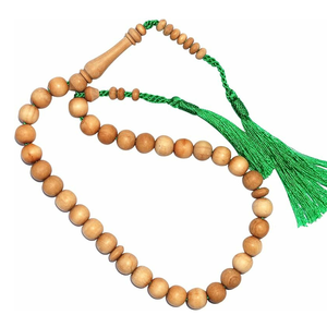 Tasbeeh de Madera Natural Hecho a Mano, Material Sólido, Precio Económico, Nuevo, para Uso Diario - Product Image 4