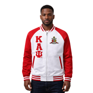เสื้อแจ็คเก็ตขนแกะน้ำหนักเบา Kappa Alpha Psi สีแดง พร้อมตัวอักษรกรีก สำหรับสวมใส่ในชีวิตประจำวัน - Product Image 1