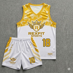 REXFIT SPORTS Ensemble de vêtements de sport de basketball personnalisés pour adultes, légers, respirants, 100% polyester, séchage rapide, fournisseur d'uniformes - Product Image 6
