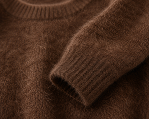 Pull d'hiver vintage rayé unisexe en mélange de mohair de luxe, anti-plis, doux et moelleux, prix de gros OEM - Product Image 4