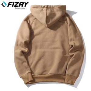 Sweat à capuche en coton pour hommes personnalisé imprimé graphiquement Style américain Hiver Motif solide Col à capuche - Product Image 6