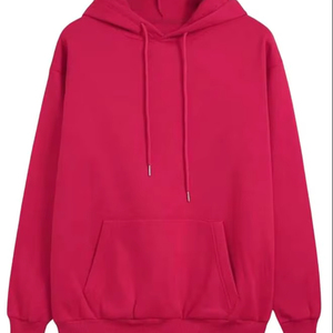 เสื้อฮู้ดแบบยูนิเซ็กซ์ สีพื้น ทรงโอเวอร์ไซส์ สวมใส่สบาย แขนยาว มีกระเป๋า ดีไซน์สำหรับฤดูใบไม้ร่วง ผลิตจากผ้าถักเฟรนช์เทอร์รี่ - Product Image 1