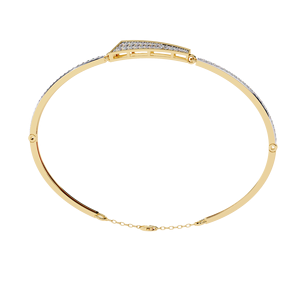 Lab Grown Diamond Tennis <b>Bracelet</b> for Women | Ethnic Style | 14K Gold Plated | Round Brilliant Cut | Daily Wear - Product Image 5