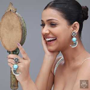 Los colgantes de colmillo tribal verde marino de moda de PRAO - Product Image 4