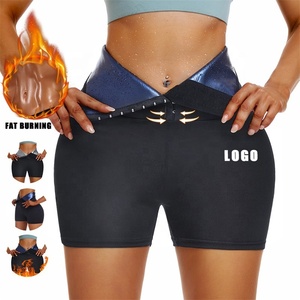 Shorts gainants taille haute <span class=keywords><strong>pour</strong></span> femmes, effet corset amincissant, avec fonction sauna <span class=keywords><strong>pour</strong></span> la perte <span class=keywords><strong>de</strong></span> poids et le yoga - Product Image 1