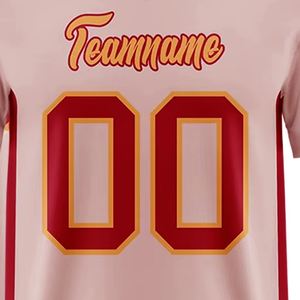 Maillots de football américain OEM imprimés, tissu respirant haute performance, options d'impression brodée, manches courtes, grandes tailles - Product Image 2