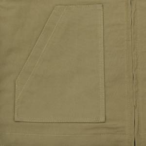 Veste décontractée en toile pour homme, personnalisée OEM, bicolore, col montant, en coton, style workwear, printemps automne, grande taille, coupe-vent zippé - Product Image 6