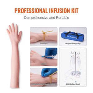 Kit d'entraînement à la phlébotomie pour les écoles, formation à la ponction veineuse IV avec bras d'entraînement IV haute simulation et sac de transport - Product Image 5
