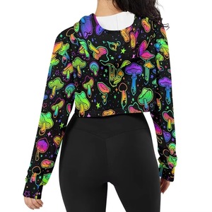 Sudadera corta con capucha para mujer, diseño de última generación, sublimable, transpirable y antibacteriana. - Product Image 3