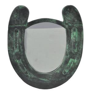 Espejo Decorativo de Metal con Forma de Herradura Plateada, Hecho a Mano, Estilo Ecuestre, Precio Económico - Product Image 6