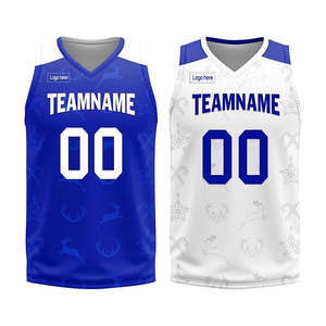 Uniformes de Baloncesto Personalizados Blancos y Azules Sublimados, Ropa Deportiva Transpirable, Pantalones Cortos de Malla, Unisex, Corte Atlético para Adultos - Product Image 6