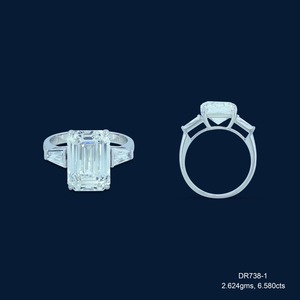 Direct Factory Supply 14K White Gold Diamond <b>Studded</b> Ring for Bridal Showers Stylish Jewelry Available for Worldwide Supply - Product Image 1