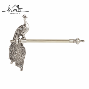 Brass Toilet <b>Paper</b> Holder Gold Finish Bird Wing Design Straight Bar with Decorative End Caps Wall Mounted Bathroom <b>Tissue</b> Roll - Product Image 6