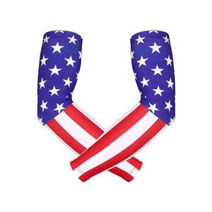 Manguitos de compresión deportivos personalizados para hombre, con protección UV, de seda helada, para gimnasio, running, baloncesto, voleibol, fútbol, ciclismo y protección solar. - Product Image 2