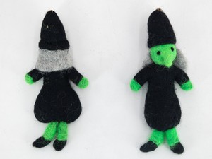 Wholesale Felt <b>Witch</b> with Black Hat Ornament Spooky Halloween Hanging <b>Decor</b> Gift Set - Product Image 2