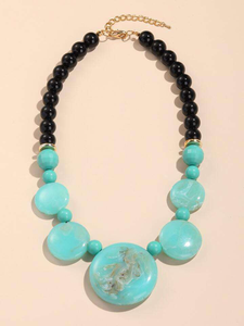 Collar Conmemorativo de Resina Epoxi con Flores Secas Prensadas de No Me Olvides, Precio al por Mayor Desde India - Product Image 5