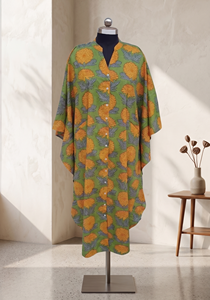 Floral Print Cotton <b>Kaftan</b> Dress For Women Handmade Summer Dress Beach Wear <b>Plus</b> <b>Size</b> Dress Indian Wholesaler - Product Image 2