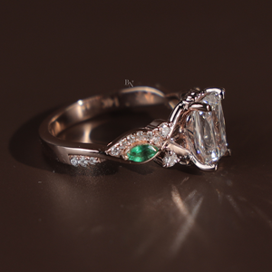 Brilliant 2 Carat Lab Grown Diamond <b>Solitaire</b> Engagement <b>Ring</b> for Women <b>Silver</b> 10K Gold 14K Gold 18K Gold Bridal Jewelry - Product Image 2