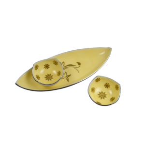 ชามอาหารอะลูมิเนียมดีไซน์เนอร์เคลือบสีอย่างดีพร้อมลายพิมพ์ตกแต่งบ้านสำหรับเทศกาลต่างๆ - Product Image 2