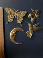 Ensemble de décorations murales de Noël en fer forgé, ornements ronds en métal faits à la main de style vintage pour la décoration intérieure, Ex-votos