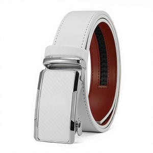 Cinturón de Cuero Casual para Hombre, Duradero, con Hebilla de Cobre, Ajustable, de 35 mm de Ancho, Diseño Sólido, Sin Agujeros - Product Image 5