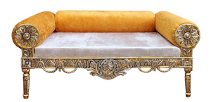 Juego de Sofás de Lujo para Bodas Reales, Sofá de Banquete Tallado en Oro para Decoración de Eventos, Sofá Nupcial Estilo Palacio para Escenario de Boda - Product Image 2