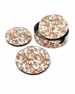 Premium MDF Enamel Coaster <b>Set</b> With <b>Waterproof</b> Surface For Home Dining Table Kitchen And Coffee Shop Use - Product Image 2