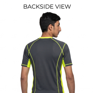 Custom Logo Printed Unisex Short Sleeve Rash Guard 100% Cotton UPF 50+ Quick Dry Breathable Eco-Friendly <b>Compression</b> Swim Shirt - Product Image 2