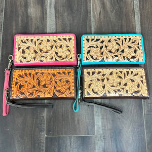 Cartera de Moda Perfecta para Mujer con Diseño Floral Múltiple, Hecha a Mano en Cuero, Novedoso Diseño, Detalles Inspirados, Venta al por Mayor - Product Image 4