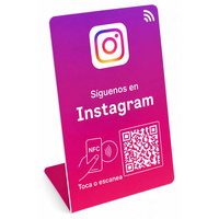 Support de table en PVC avec carte magnétique NFC personnalisée, impression offset pour les avis Google et les médias sociaux