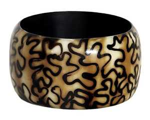 กำไลไม้พิมพ์ลายด้วยมือ ดีไซน์วินเทจ คุณภาพสูง ขัดเงา บรรจุภัณฑ์แบบกำหนดเอง สำหรับผู้หญิงทุกโอกาส - Product Image 4