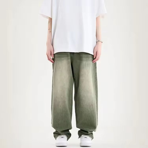Pantalones vaqueros de hombre de calidad premium, pantalones de mezclilla de algodón, diseño personalizado, ropa urbana de moda, fabricante mayorista OEM - Product Image 1