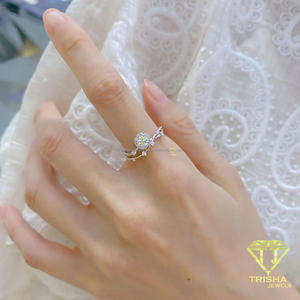 Elegant Moissanite Diamond <b>Ring</b> 925 Sterling Silver <b>Split</b> Bridal Engagement Wedding Jewelry For Women - Product Image 5