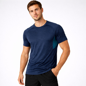Camiseta Deportiva Personalizada para Hombre, Delgada, Transpirable, Ecológica, que Absorbe la Humedad, para Entrenamiento, Running, Marca Privada - Product Image 1