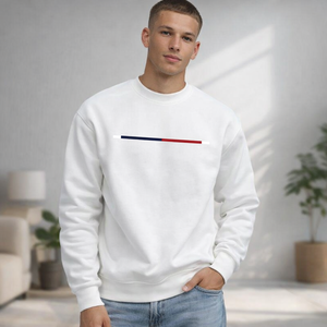 Sweat-shirts en coton surdimensionnés pour hommes, personnalisés, décontractés, à col rond, manches longues, chauds, 330 g/m², vente en gros - Product Image 1