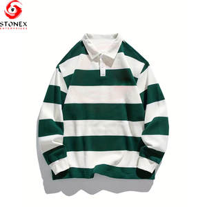 <b>Men's</b> Regular Fit <b>Long</b> <b>Sleeve</b> <b>Striped</b> T-<b>Shirt</b> Casual Fitness Wear Knitted Breathable Eco-Friendly 100% Cotton Made Soft - Product Image 1