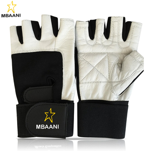 Gym Gloves with Wrist Support for Gym Workout, Crossfit, Weightlifting Black/<b>White</b> or Black Premium Quality Materials - Product Image 5