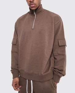 Venta al por mayor de tallas grandes, gran oferta de moda para hombre, sudaderas con logotipo personalizado, Color sólido, ropa deportiva informal, chándal de algodón transpirable - Product Image 3