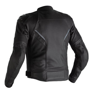 <b>Men's</b> Genuine Leather Motorcycle <b>Jacket</b> with Armor Protection Perforated Sports Racing Biker <b>Jacket</b> - Product Image 2
