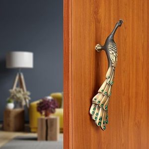 Poignée de meuble en bronze en forme de paon pour commode, design traditionnel, bouton de meuble durable - Product Image 3
