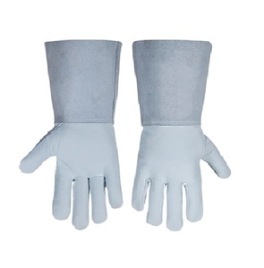 Gants de soudage TIG en cuir de vachette fendu Gants de soudage tig de sécurité industrielle Qualité Résistant à la chaleur Long - Product Image 3