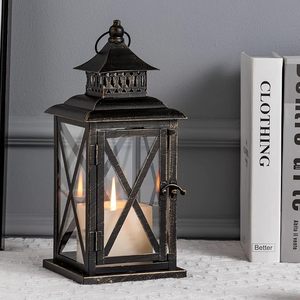 Farol Metálico de Estilo Moderno con Asa y Cubierta de Vidrio para Decoración Interior y Exterior, Marca Privada - Product Image 6
