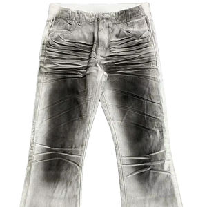 Pantalones Vaqueros Casuales de Moda para Hombre, Estilo Cargo Holgado con Botones, Jeans de Mezclilla para Hombre - Product Image 1