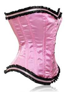 OEM ODM <b>Gothic</b> Lace Silk Wedding Waist Trainer Front Busk Bustier Canvas Woven Breathable Custom Colors Stain <b>Corset</b> Medium - Product Image 2