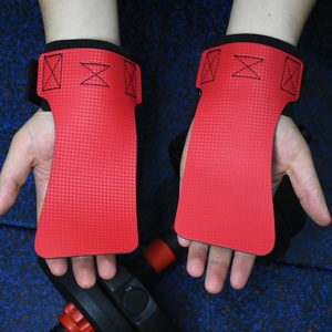 Guantes de Levantamiento de Pesas de PU Antideslizantes con Correa de Muñeca Ajustable para Gimnasio, Fitness, Culturismo, Entrenamiento con Kettlebell, Protección de Palmas - Product Image 2