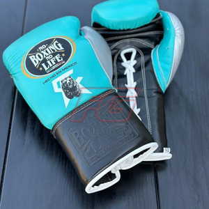 Gants de boxe MMA personnalisés pour l'entraînement et le sparring |   Fermeture à boucle et crochet pour doigts entièrement couverts |   Cuir véritable OEM - Product Image 5